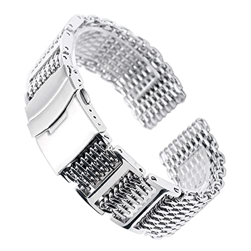Boucle déployante de remplacement et mailles en acier inoxydable pour montre de prestige