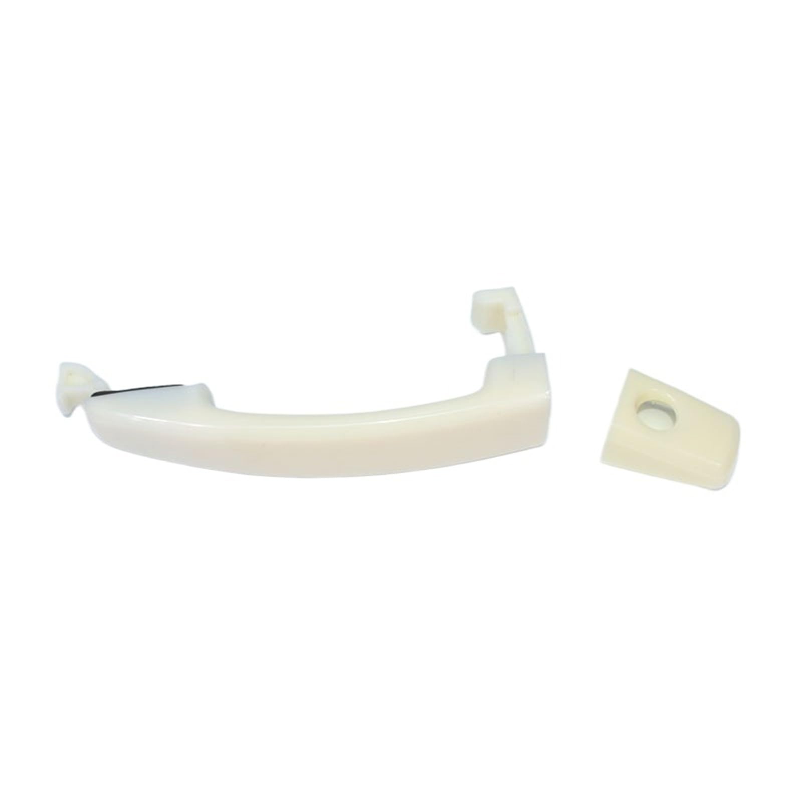 Kpuwers Exterior Door Handle Car Black Texture Exterior Door Handle 96468254 for Chevrolet for Aveo for Epica for Captiva for Lova 2006-2015 Handles Replacement(White Front Right with Holes)
