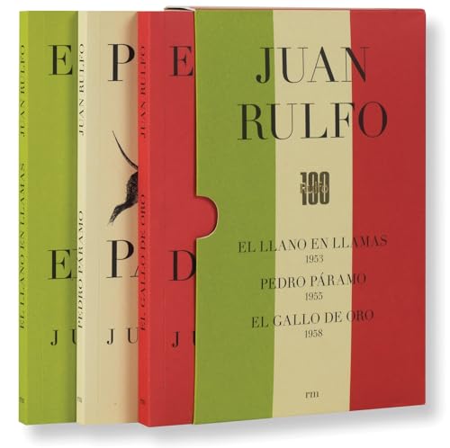 CAJA. EDICIÓN CONMEMORATIVA DEL CENTENARIO DE JUAN RULFO: Pedro Páramo. Llano en Llamas. Gallo de Oro (SIN COLECCION)