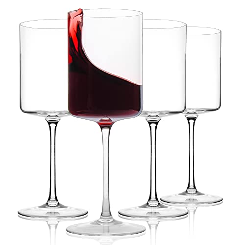 Sipour Weinglas 4er-Set 500ml mit Stiel - bruchsicher & elegantes Design - Weingläser Wein-Glas Weißweinglas Weißweingläser Rotweinglas Rotweingläser - Barkeeper-Set Wein-Zubehör Cover