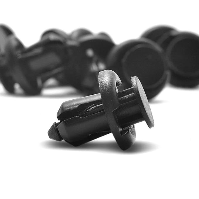 Car Bumper Clips Push Retainer Fasteners Compatible With HONDA CITY TYPE-1,42-Number (Pack Of 100) Black Plastic Rivets for Fender Liner, Splash Shield, Auto Body Panel, Door Trim, Mudguard-picture-28