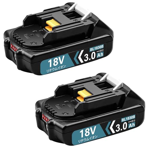 VANKO 互換 マキタ 18v バッテリー BL1830B 3000mAh 2個セット 薄型 軽量化 マキタ...