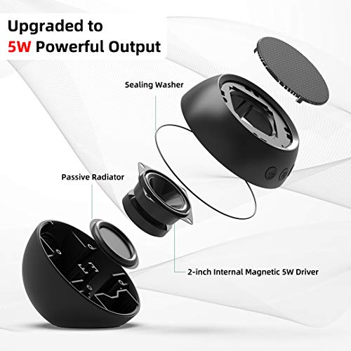 USB Computer Speaker, PC Speaker for Desktop Computer, Small Laptop Speaker with Hi-Quality Sound, Loud Volume, Enhanced Bass & Volume Control, Compatible with Windows, macOS, Chrome OS System