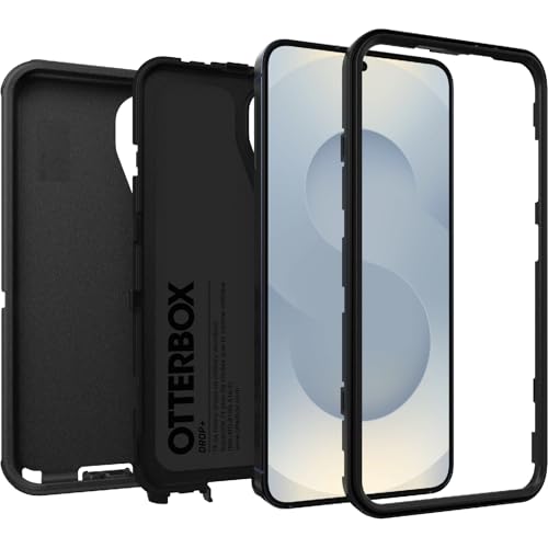 Image of OtterBox Samsung Galaxy S25 and S24 Defender Series Case - Black (Ships in polybag, Ideal for Business customers)