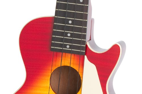 Epiphone Les Paul Ukulele électro-acoustique Heritage Cherry Sunburst - Les Beatles, Paul McCartney, John Lennon, RIngo Starr, George Harrison Epiphone Les Paul Ukulele électro-acoustique Heritage Cherry Sunburst – Image 4