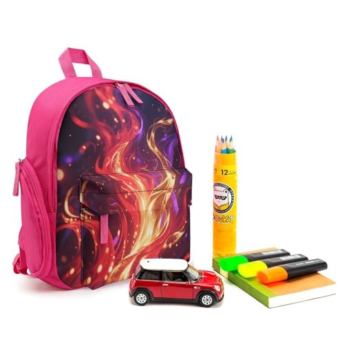Mysterious Flame Mini Backpack Light Weight Small Travel Backpack Shopping Travel Daypack3