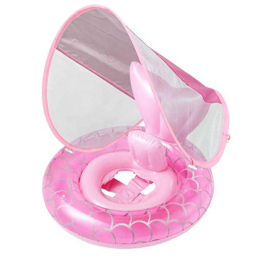 TaimeiMao Schwimmsitz Baby mit Sonnendach Abnehmbarem