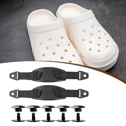 Hole Shoes Back Strap Removable EVA Shoe Ankle Belt for Clogs Slippers Slide Men 1 Pair with 5 Buckles2
