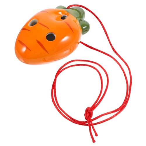 ERINGOGO Cartoon Carrot Ocarina Musical Instrument High End Ceramic Beginner Ocarina Unique Design for Durable Portable Wind Instrument
