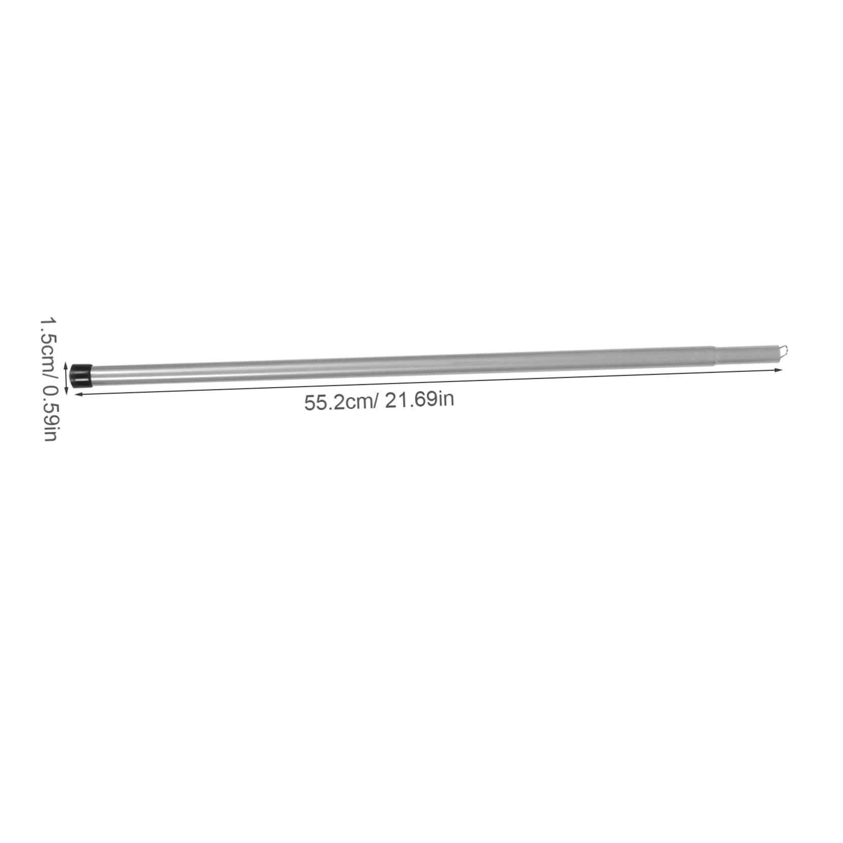 Support de Tente Accessoires de Camping Portable télescopique tiges pôle Ajustable Poteau de Remplacement de Tente piquets de Tente Solides Tige de Tente Le Fer Black