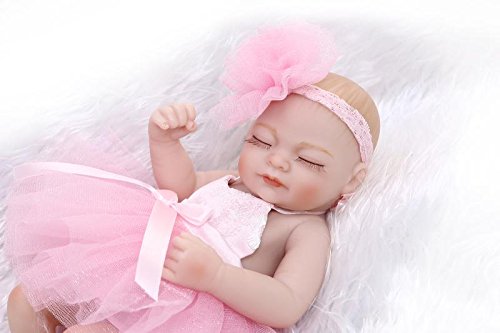 iCradle Reborn Baby Dolls 26 cm Mini Full Body Soft Silikon Baby Realistische Neugeborene Baby Mädchen Puppen Handmade Toy Cute Xmas Birthday Gift – Bild 5