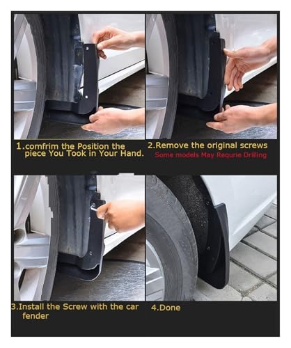 Guardabarros para BMW iX3 G08 contra salpicaduras y daños en la pintura 4