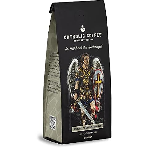 St. Michael the Archangel (Whole Bean) Dark Roast Arabica Coffee 12 oz Small-Batch Craft Coffee, Gift for Catholic Faithful & Coffee Lovers Cover