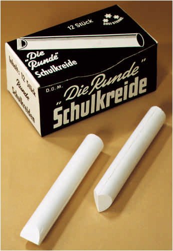 Preisvergleich Produktbild Drei Sterne 79 Kreide"Die Runde" - mittelhart, 12 Stück, weiß