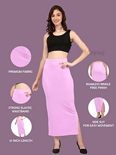 Image of Mehrang Stretchable Saree Shapewear Petticoat for Women, Cotton Blended,Petticoat,Skirts for Women,Shape Wear Dress for Saree