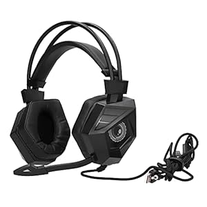 Gaming Headset, Stereo Verstelbare Gaming Lichtgevende Headset met 40mm Drive voor Game