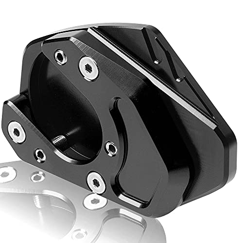 SeitenstäNder Verbreiterung Motorrad CNC Seitenständer vergrößerte Platte Kickstand Vergrößerung Fußregal Passform for Gebrauch for RC 125 200 250 390 690 Enduro SMC 950 990 Abenteuer r SeitenstäNder