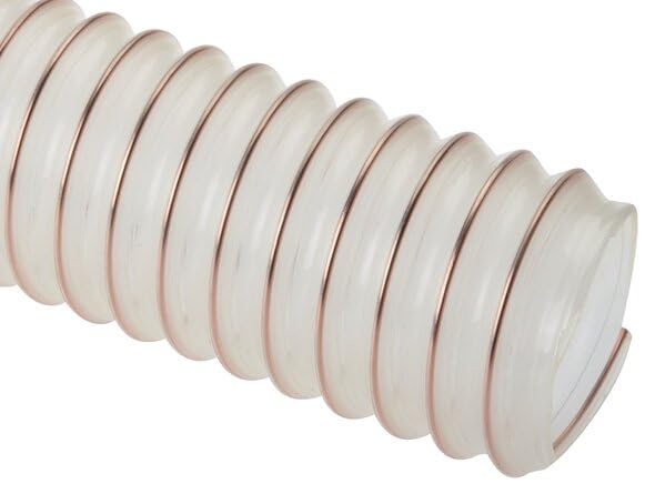 METERWARE - Manguera de plástico en espiral de plástico para vacío (PVC, manguera de aspiración Superflex (diámetro interior: 110 mm)