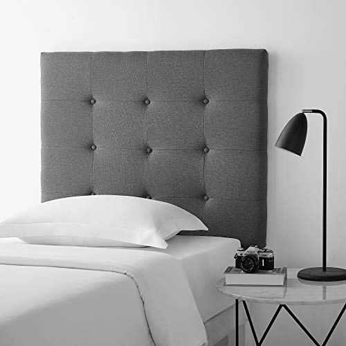 Dormco 2113T-CDH-PEW Villa Classic - Tufted - Plush College Dorm Headboard - Pewter cover