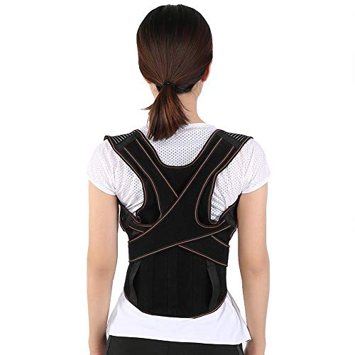 Correcteur de posture et corset lombaire avec plaque d'acier arrière