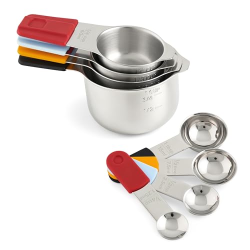 Set Deiss de Vasos y Cucharas Medidoras de Acero Inoxidable miniatura 1