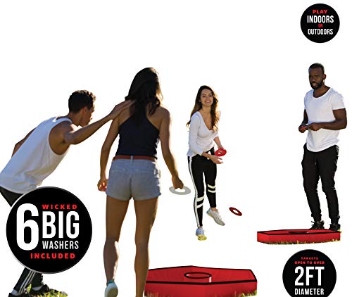 Wicked Big Sports Washer Toss-Supersized Washer Toss Portable Outdoor Sport Tailgate Backyard Beach  - //coolthings.us