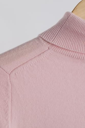 Image of JENNIE LIU Women's 100% Pure Cashmere Long Sleeve Pullover Turtleneck Sweater