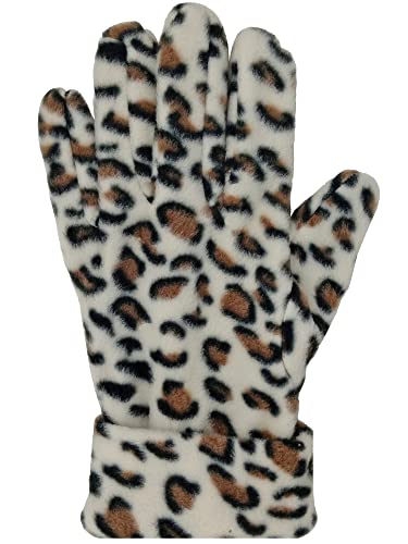 Luxury Divas Cheetah Print Fleece 3 Piece Hat Scarf & Gloves Matching Set3
