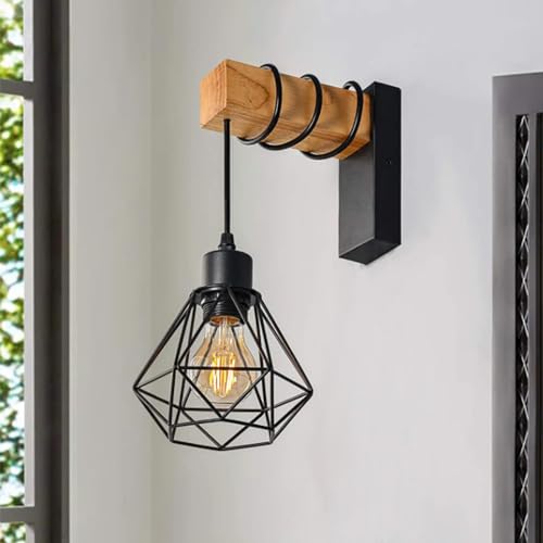 Stile retrò elegante: stile industriale raffinato, il lampadario ha un design geometrico, questo design semplice e classico può portarci un'esperienza visiva dell'illuminazione retrò.