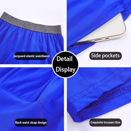Shorts deportivos hombre azul claro talla XL miniatura 3