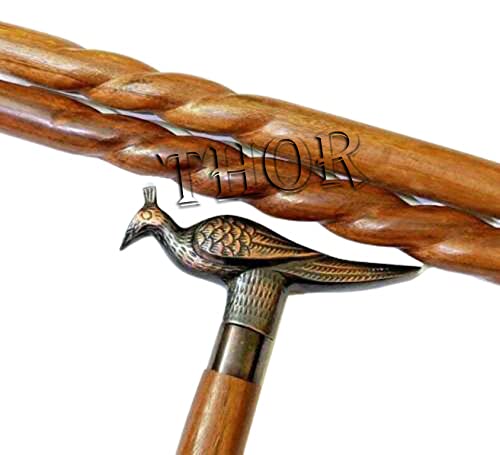 Amazon.co.jp: 美しい鳥のデザインハンドル ウォーキングスティック