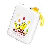 Haribo ミニモバッテリー 20000mAh 22.5W 急速充電、内蔵ケーブル付き、コンパクトサイズ、5V 3A、グミベアデザイン、iPhone 15・16シリーズ、Galaxy、Xiaomi、Pixel、Xperia 対応