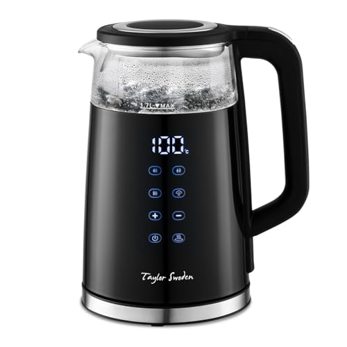 Taylor Swoden Electric Kettle, 1.7L, Black