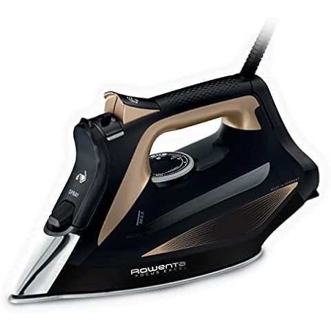 Rowenta DW5325 Focus Excel Dampfbügeleisen | 2700 Watt | 45 g/Min. kontinuierliche Dampfabgabe | 180 g/Min. Dampfstoß | Tropfstopp | Antikalk-Einstellung | 300 ml Wassertank Cover