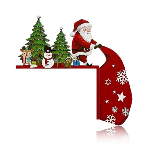 Weihnachtsdeko Kaminkonsole 18 Weihnachtsdeko Tür Deko Weihnachten,Holz Weihnachtsmann Innen...