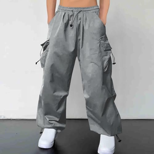 Zeiyignr Men's Baggy Cargo Pants Casual Parachute Pants Athletic Trousers Loose Fit Harem Joggers with Pockets for Streetwear2
