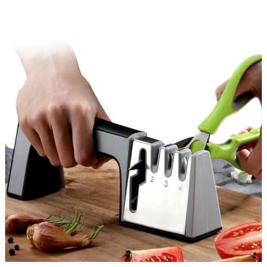 Afiador de Facas Profissional 4 em 1 – Amolador Premium