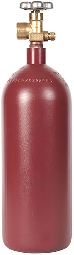 Nuevo cilindro de nitrógeno de acero de 20 pies cúbicos con válvula CGA580