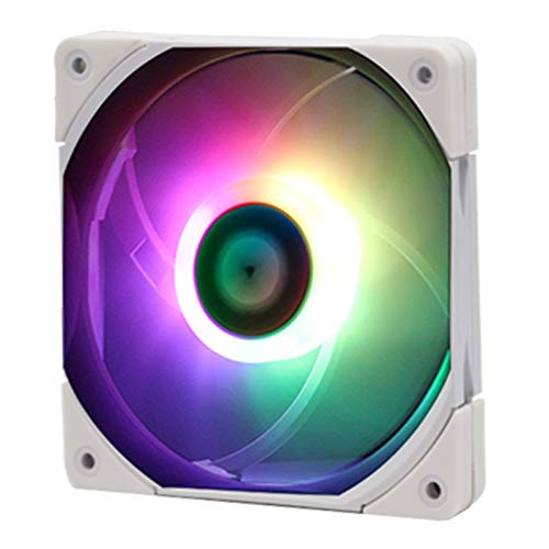 Thermalright TR TL-C12015W-S Ventilador de carcasa de 120 mm, ventilador de computadora PWM silencioso ARGB, ventilador de enfriamiento delgado de 15 mm, ventilador de enfriamiento de CPU