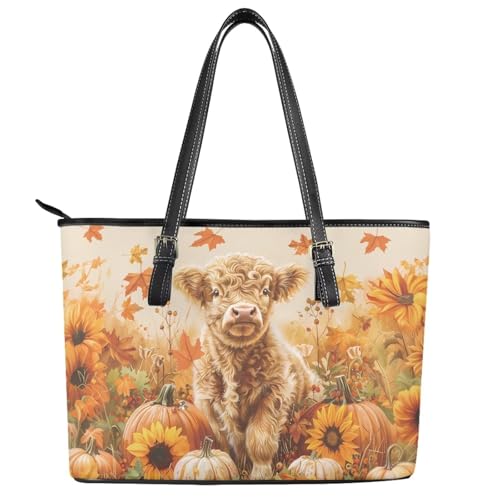 Fall Shoulder Bag for Women Medium Size Leather Tote Bag with Zipper for Women Work Waterproof Handbag for Shopping2