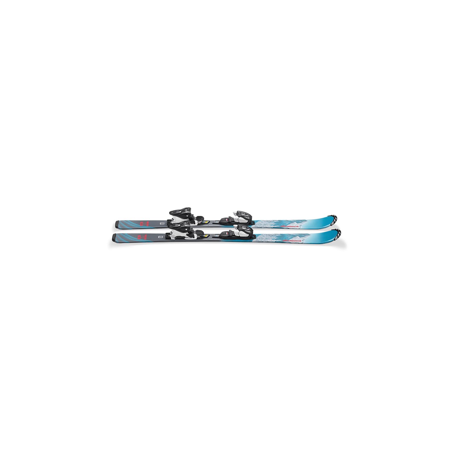 nordica - Pack de esquí Team G Fdt (110-140) + fijaciones Jr 7.0 Fdt Azul Niño - Talla 120 - Azul