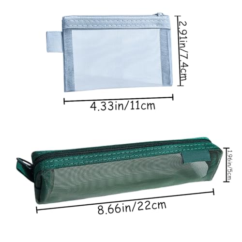 10 PCS Mesh Zipper Pouch Bags Mini Mesh Bag Cosmetic Travel Bag Lipstick Cosmetic Organizer Portable Makeup Bags Nylon Zipper Pouch for Office Supplies Cosmetics Travel Accessories2