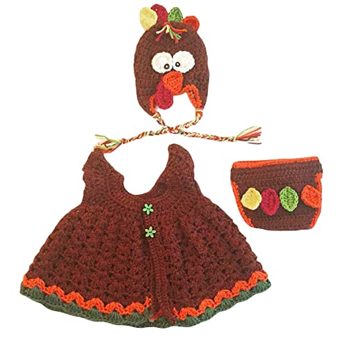Baby first thanksgiving dress, baby girl dress beanie, diaper set, 0-6 Month baby outfit,fall baby dress,sweater baby dress, winter baby out