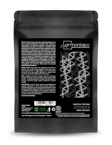 Henné Licorice Nero Intenso Ecocert Cosmos - Armoniabio