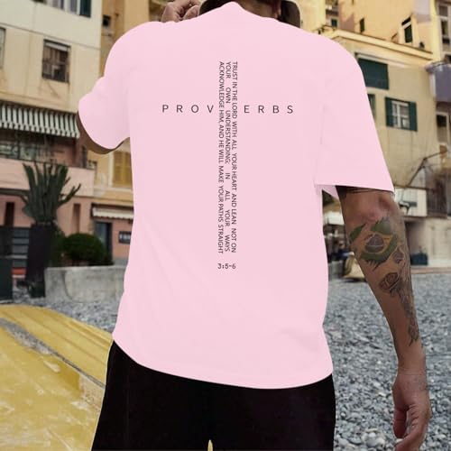 Image of Christian Shirts for Men Vintage Religious Cross Bible Verse T-Shirt Jesus Faith Tshirt Inspirational Graphic Tees