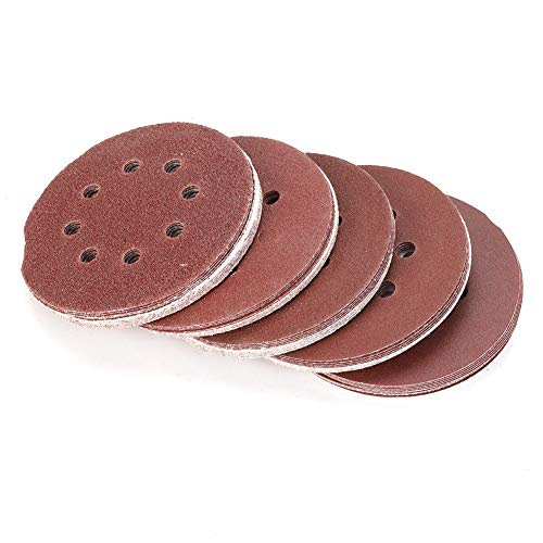 Discos de lijado de Xolsurg Puertes de de pulido de molienda 125 mm Forma redonda 40 60 80 120 240 Grito con 8 agujeros