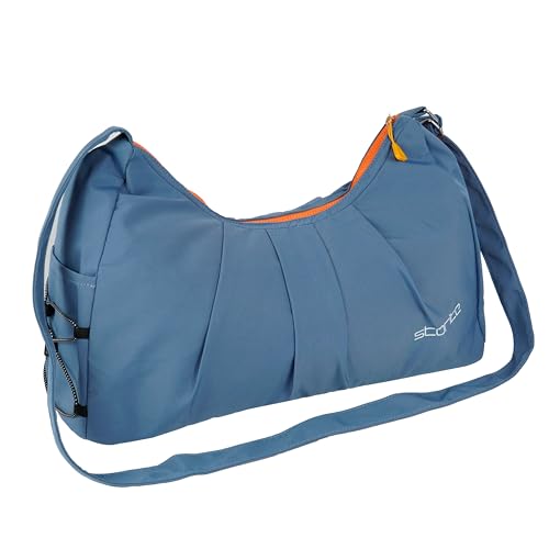Image of Storite Nylon 51 Cm Imported Multi Purpose Travel Duffle Bag for Women with Dry and Wet Pocket, Lightweight Waterproof Luggage Bag with Shoe Compartment (Blue, 51 x 17 x 32 cm)