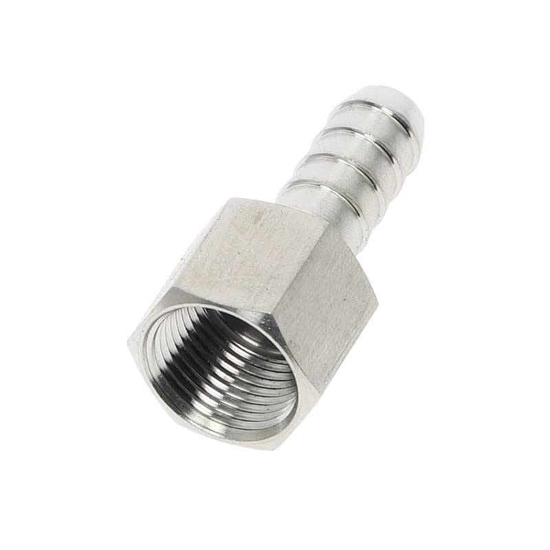 Schlauchtülle Endstück Aus Edelstahl 304 – BSP Innengewinde 1/8–1/2", Für 6–14 Mm Schlauch-ID, Für Öl, Wasser, Luft & Korrosive Medien