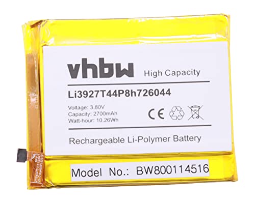 vhbw Batería Recargable Compatible con ZTE Axon 7 Mini, 7 Mini Dual, B2017G móvil, Smartphone (2700 mAh, 3,85 V, polímero de Litio)