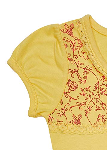 Disney Infant Baby Girl Princesses Belle Cinderella Tutu Dress, Yellow, 24 Months #TOP4